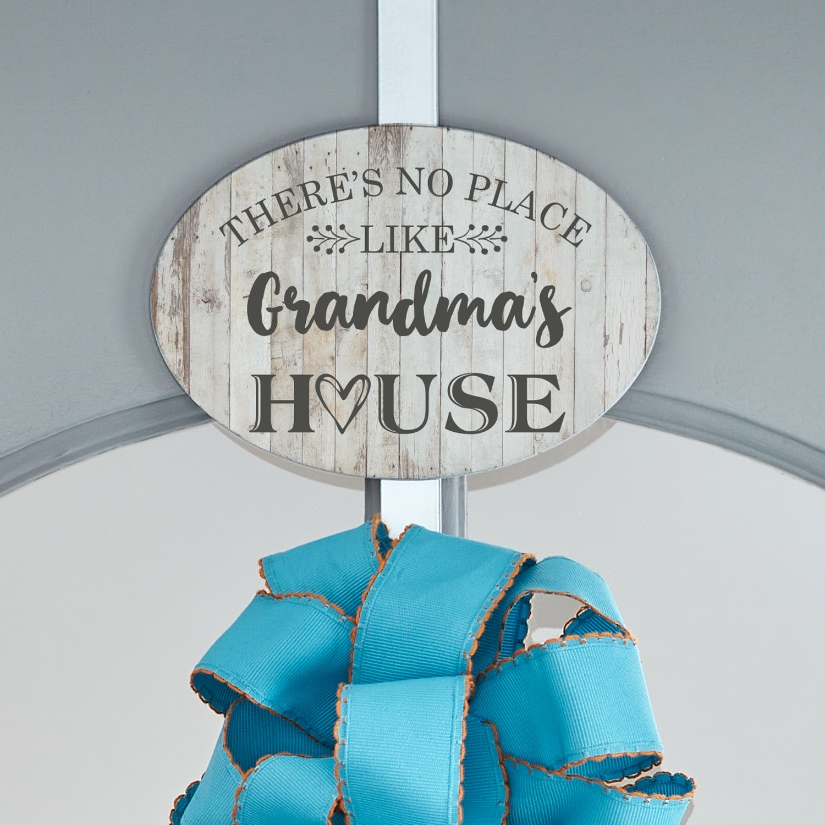 Beloved Home Personalized Wreath Holder with Plaque at Gifts.com