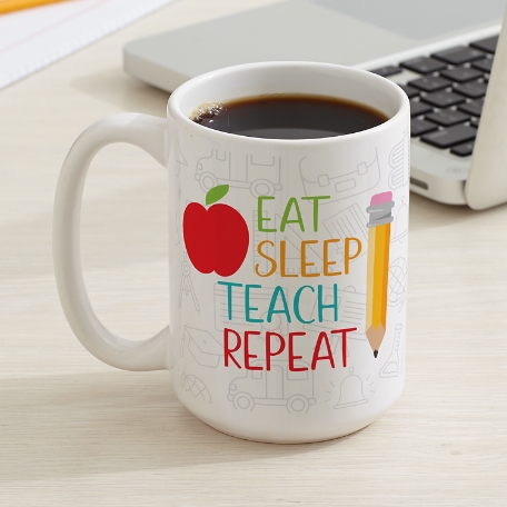 Eat, Sleep, Teach Coffee Mug