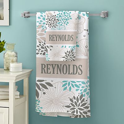 Allover Floral Family Bath Towels