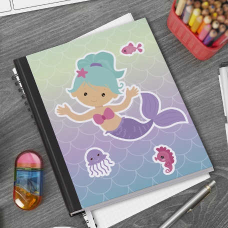 Fun Graphic Mermaid Notebook