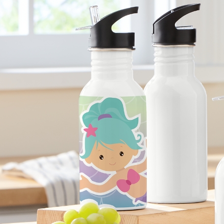 Fun Graphic Mermaid Water Bottle
