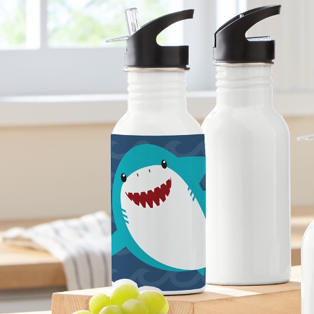 Fun Graphic Shark Water Bottle