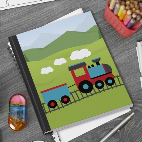 Fun Graphic Trains Notebook