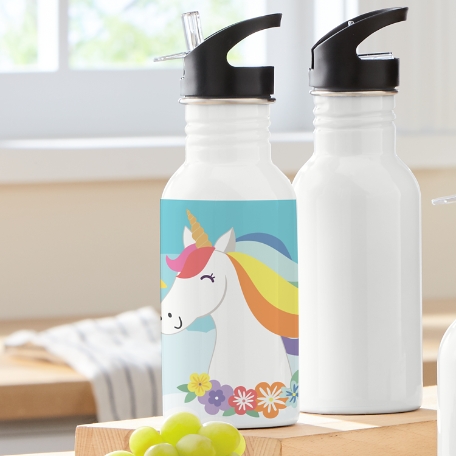 Fun Graphic Unicorn Water Bottle