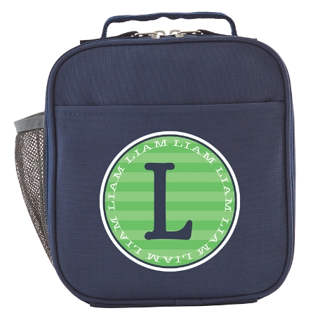 Allover Name Navy Lunch Box