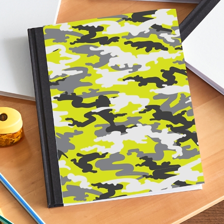 Their Own Name Lt Green Camo Notebook
