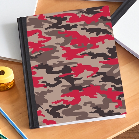 Their Own Name Red Camo Notebook