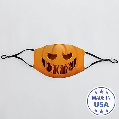 Create Your Own Jack-o-Lantern Adult Face Mask