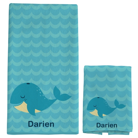 Bathtime Fun Towel Set - Whale