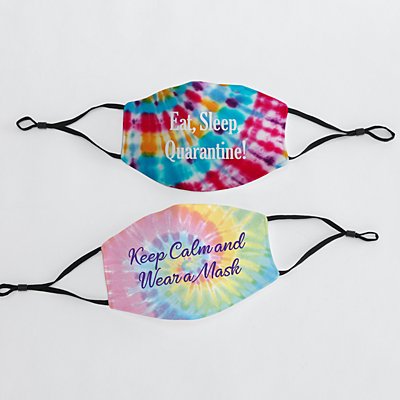 Sophisticated Print Adult Face Mask - Tie Dye