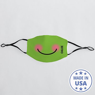 Create Your Own Funny Face Adult Face Mask - Green