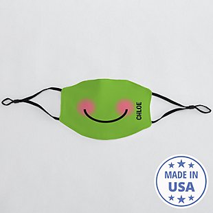 Create Your Own Funny Face Adult Face Mask - Green