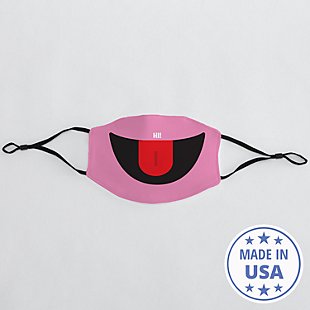 Create Your Own Funny Face Adult Face Mask - Pink