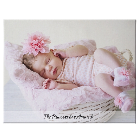 Picture-Perfect Photo Canvas  with Message - 18x24 - Horizontal