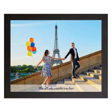 Picture-Perfect Photo Framed Canvas with Message-18x24- Horizontal