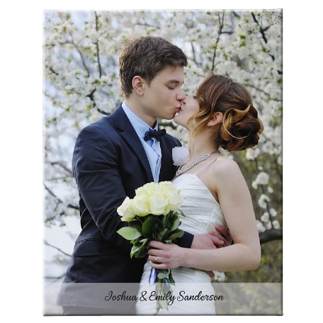Picture-Perfect Photo Canvas  with Message - 16x20 - Vertical