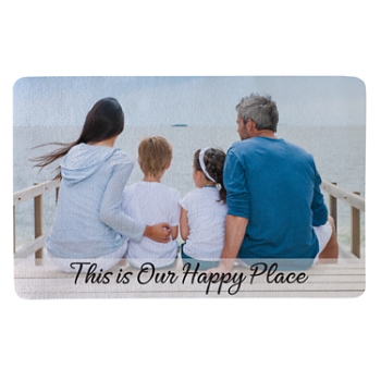 Picture-Perfect Photo Doormat with Message - 17x27