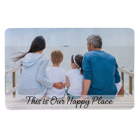 Picture-Perfect Photo Doormat with Message - 17x27