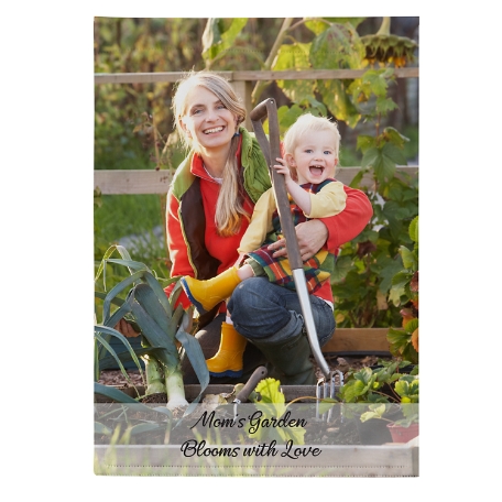 Picture-Perfect Photo w/Message Garden Flag