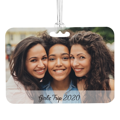 Picture-Perfect Photo w/Message Luggage Tag