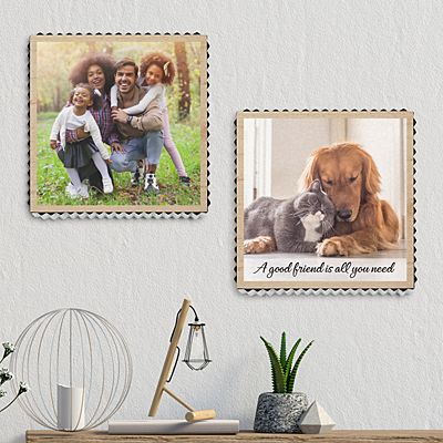 Picture Perfect Photo Metal Edge Wood Wall Art