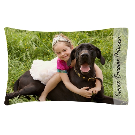 Picture-Perfect Photo w/Message Plush Pillowcase