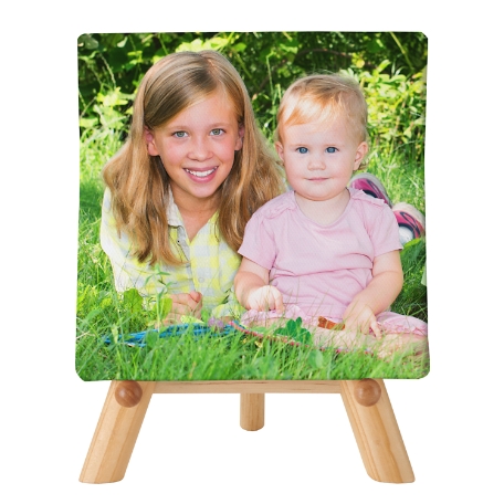 Picture-Perfect Photo Mini Canvas on Easel 5x5