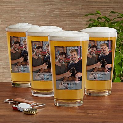 Picture Perfect Photo Pint Beer Glass
