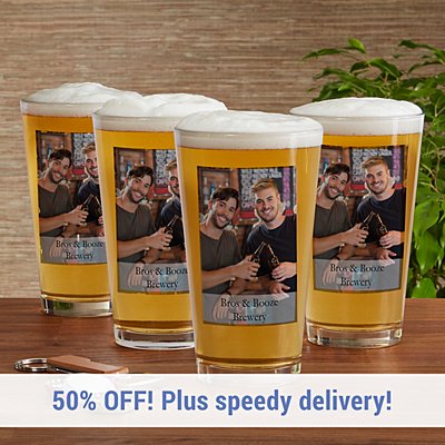 Picture Perfect Photo Pint Beer Glass