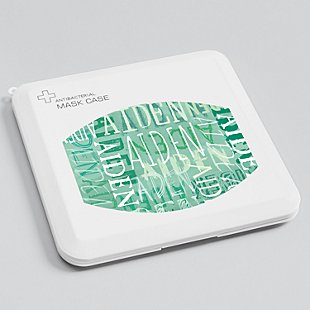 Signature Style Antibacterial Face Mask Case - Green
