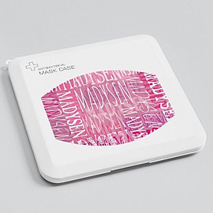 Signature Style Antibacterial Face Mask Case - Pink