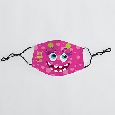 Silly Monster Kids Face Mask - Pink