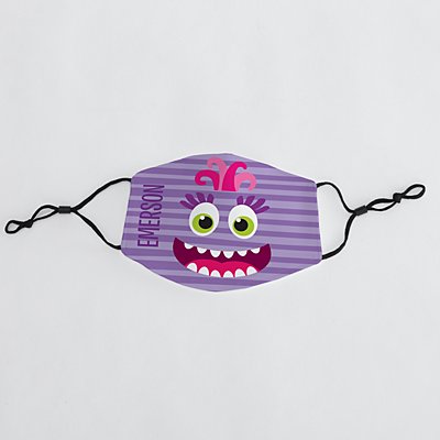 Silly Monster Kids Face Mask - Purple