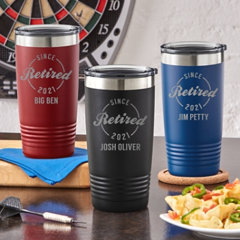 Celebratory Retirement Personalized Insulated Tumbler