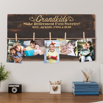 Grandkids Make Retirement Sweet Wood Pallet Wall Art