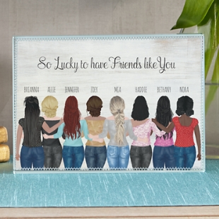 Forever Friends Glass Block