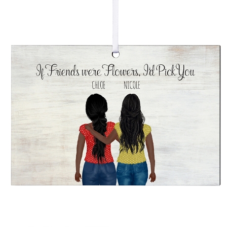 Forever Friends Rectangle Ornament - 2 Girls