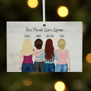 Forever Friends Rectangle Ornament