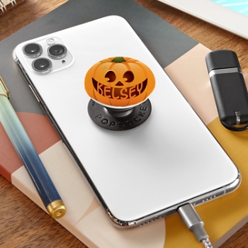 Halloween Pumpkin Face PopSockets PopGrip®