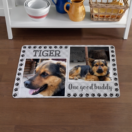 Paw Print Photo Pet Mat