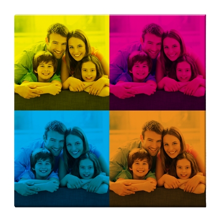 Pop Art Photo Canvas Unframed 11x11