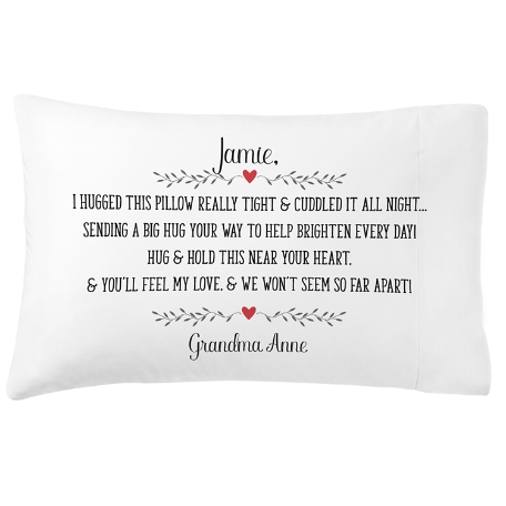Hugs From Near & Far Plush Pillowcase