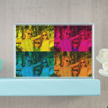 Pop Art Photo Glass Block