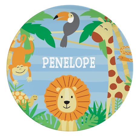 Jungle Baby Personalized Tableware Plate