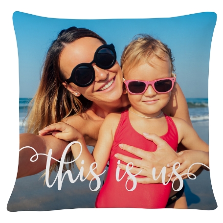This is Us Photo Pillow - White