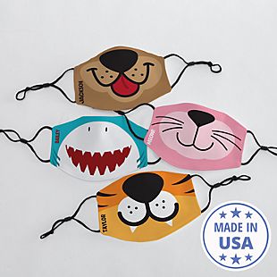 Animal Faces Kids Face Mask