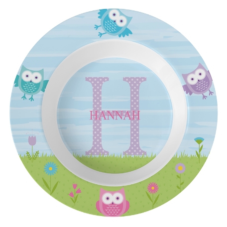 My Own Name Personalized Tableware Bowl - Owl