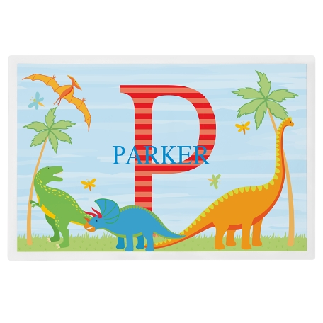My Own Name Personalized Tableware Placemat - Dinosaur
