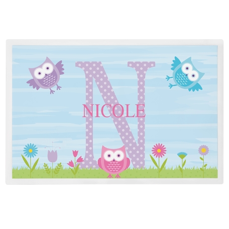 My Own Name Personalized Tableware Placemat - Owl
