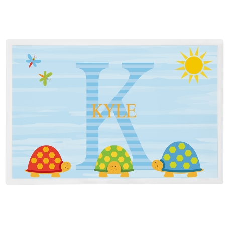 My Own Name Personalized Tableware Placemat - Turtle